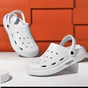 Classic White Platform Clogs